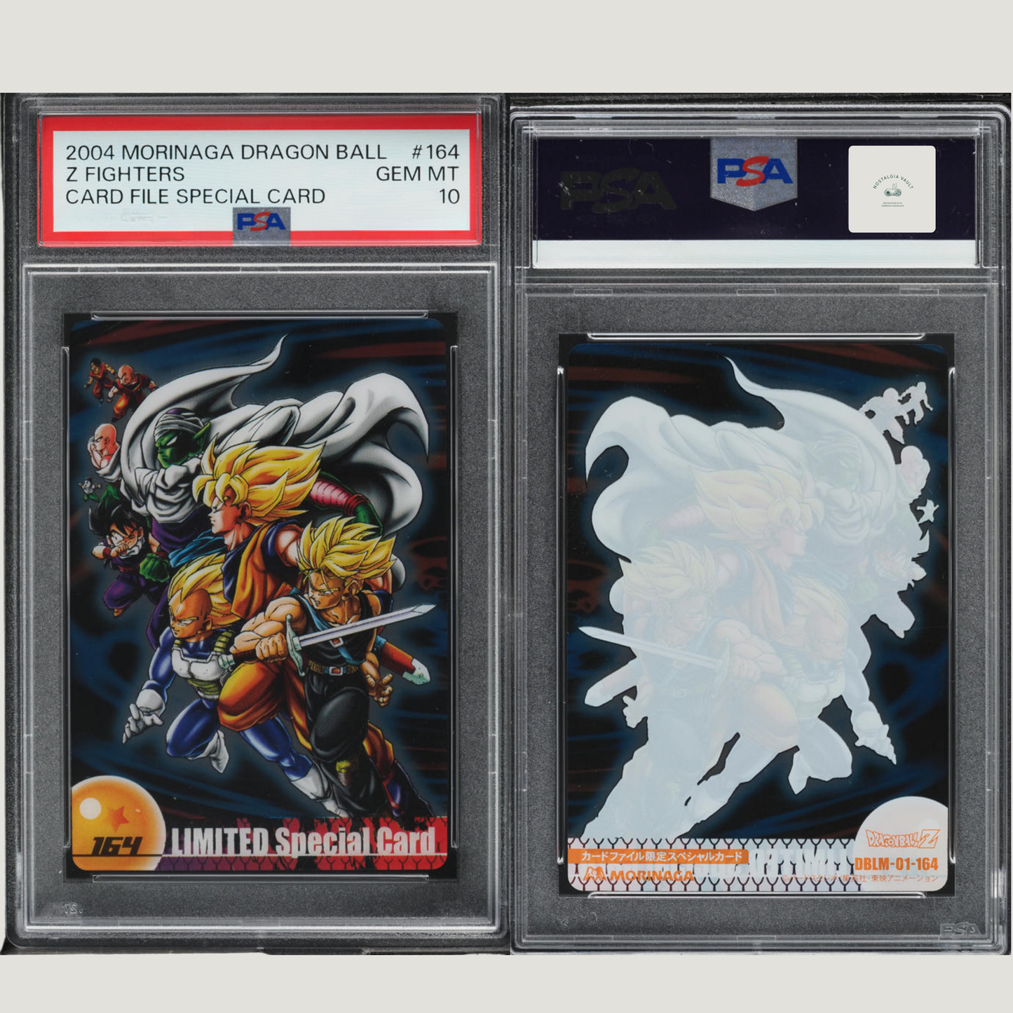 2004 Dragon Ball Z Japanese Card File Special Z Fighters #DBLM-01-164 PSA 10 GEM