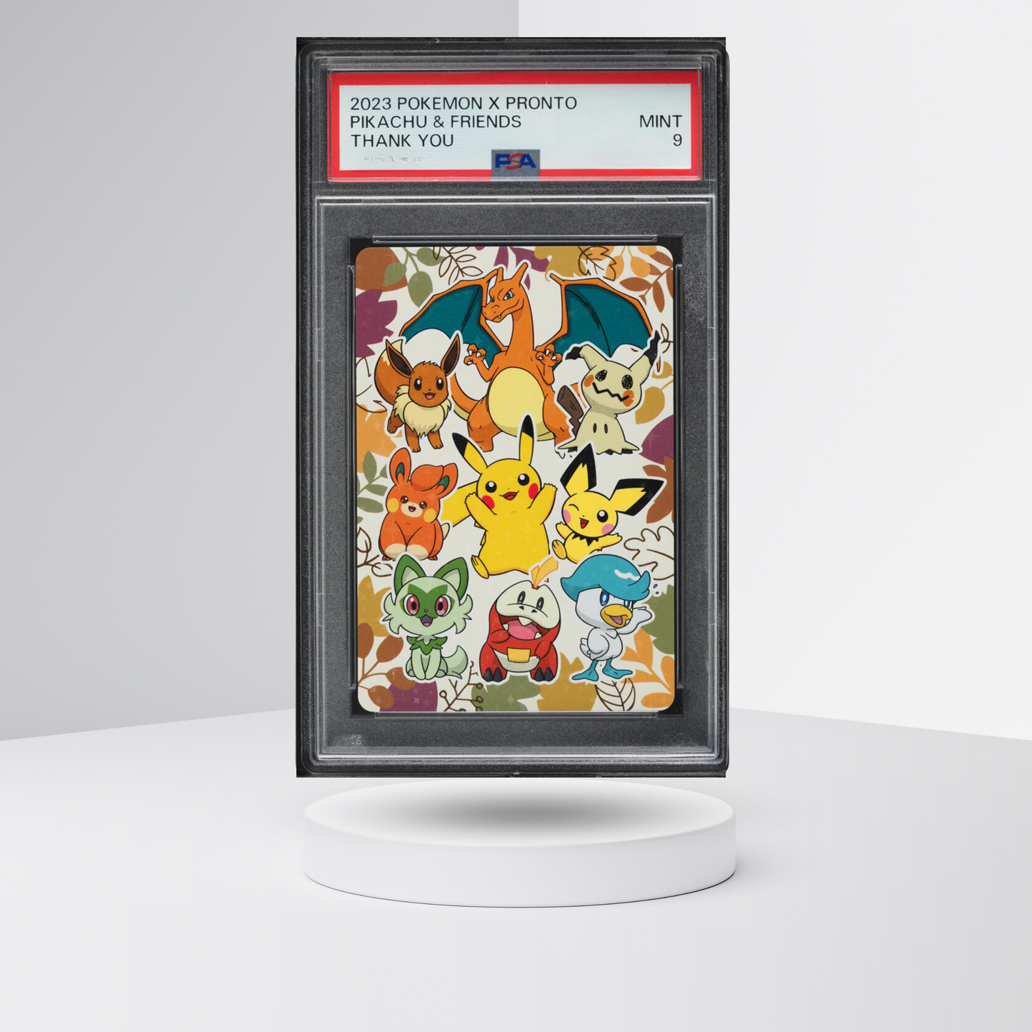 2023 Pokemon X Pronto Thank You Card Pikachu & Friends PSA 9 MINT