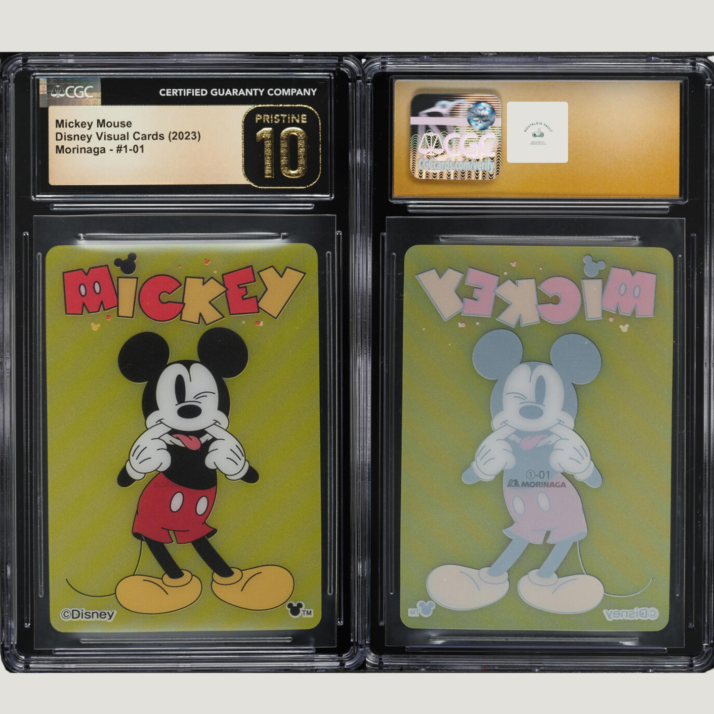 2023 Disney Morinaga Visual Cards Mickey Mouse #1 CGC 10 PRISTINE