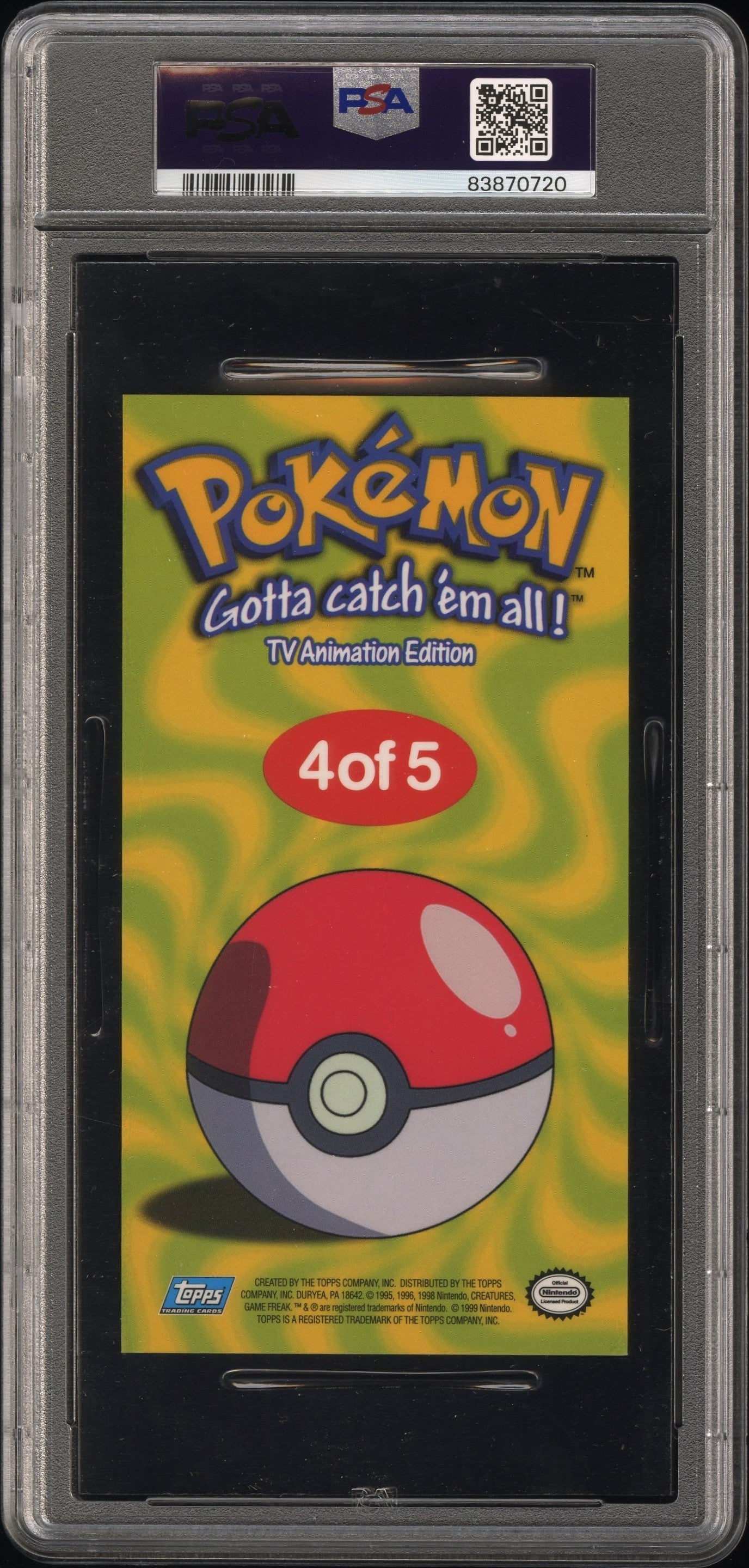 PSA 9 CHARMANDER ANIM.SE.1-OVRSZD.TIN TPPR.