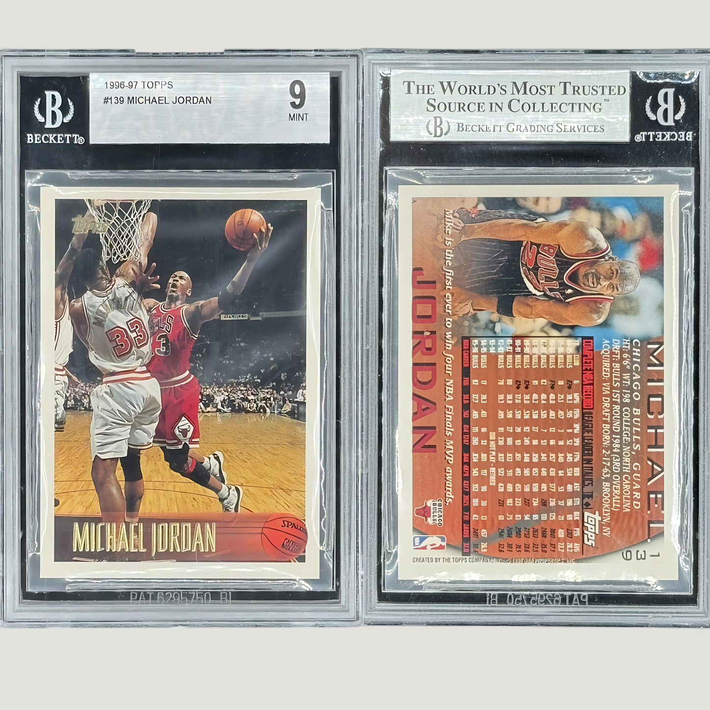 Michael Jordan 1996-97 Topps #139 (BGS 9)