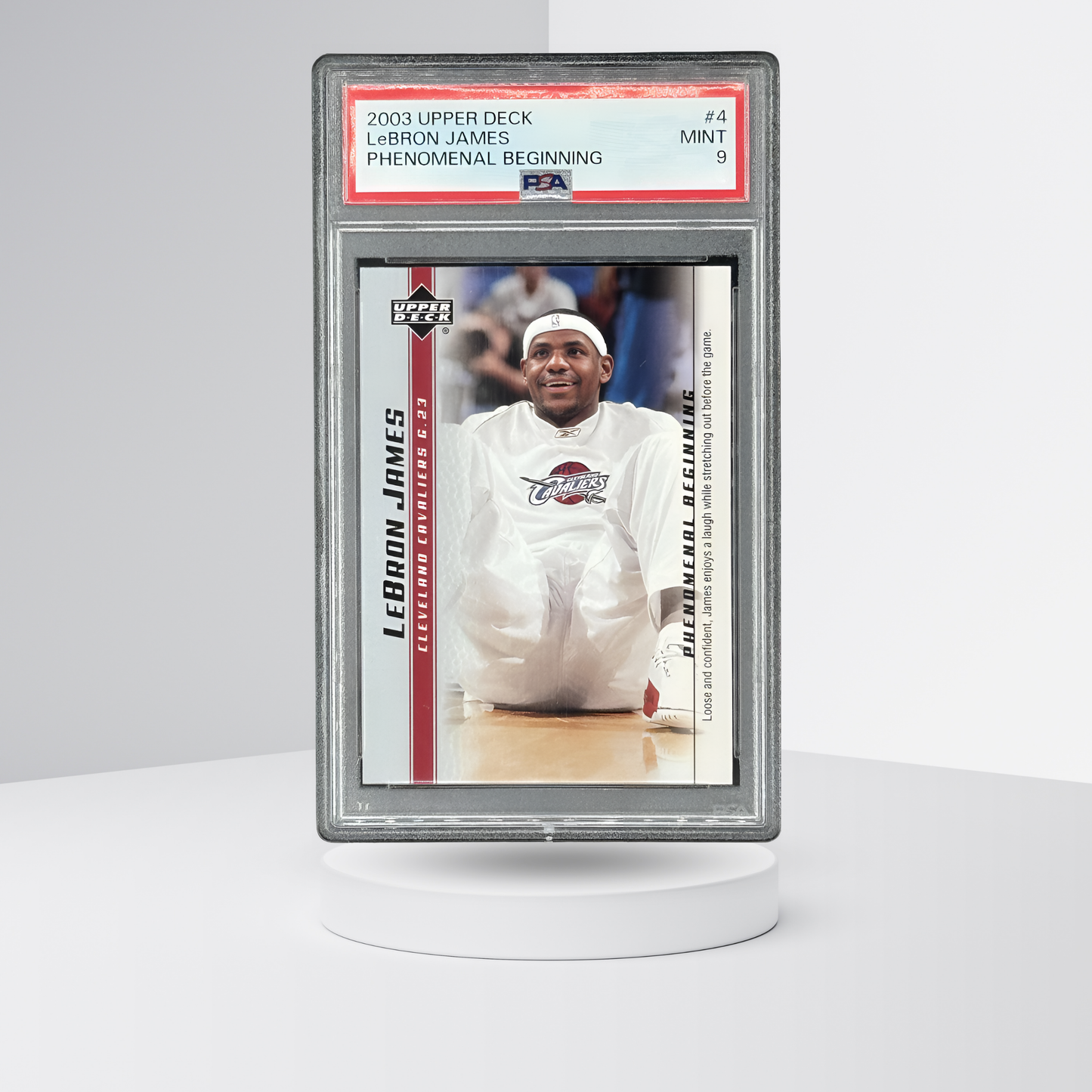 LeBron James 2003-04 Upper Deck Phenomenal Beginning LeBron James #4 (PSA 9)