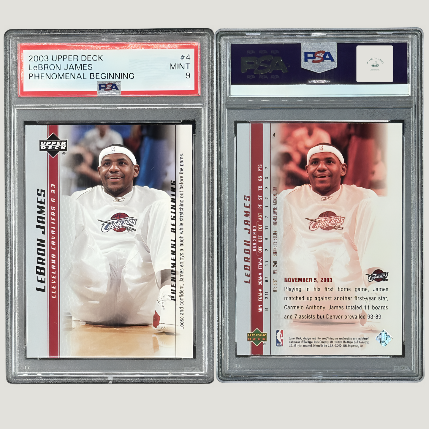 LeBron James 2003-04 Upper Deck Phenomenal Beginning LeBron James #4 (PSA 9)