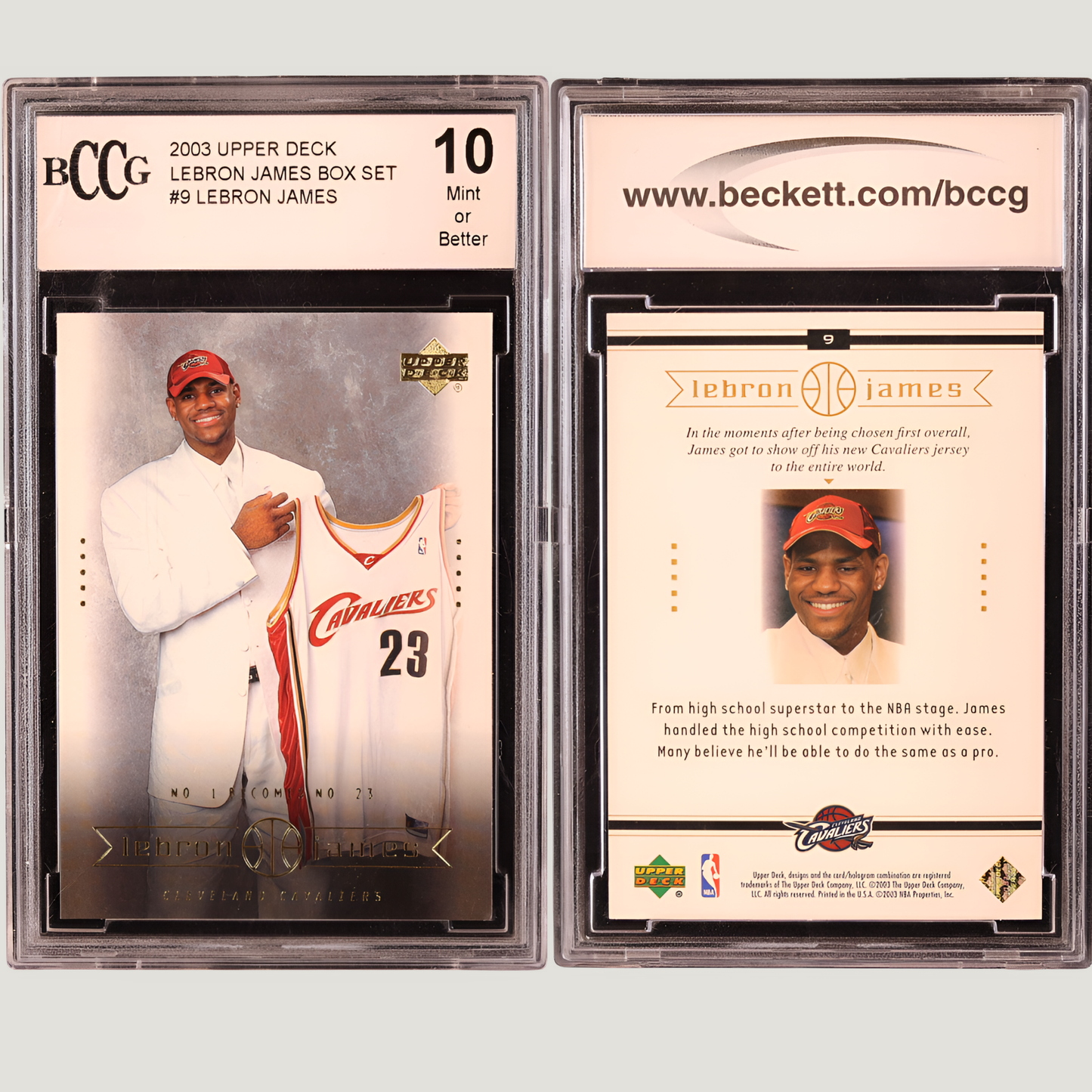 LeBron James 2003 Upper Deck(BCCG 10)