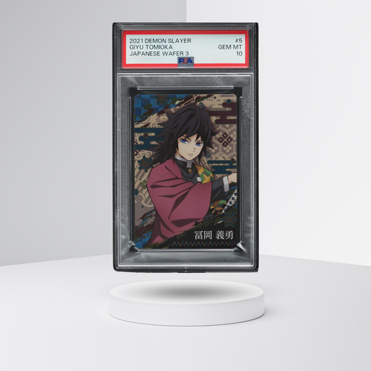 2021 Demon Slayer Wafers Japanese Part 3 Giyu Tomioka #5 PSA 10 GEM MINT