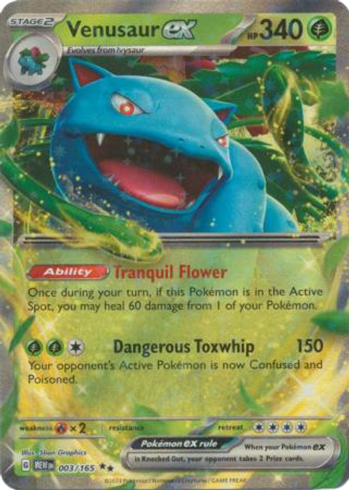 Venusaur ex - 003/165 - Ultra Rare