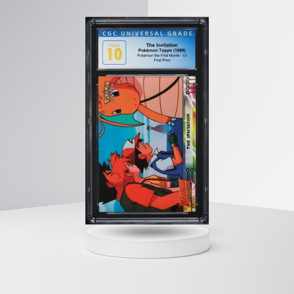 1999 Topps Pokemon The First Movie First Print The Invitation CGC 10 PRISTINE