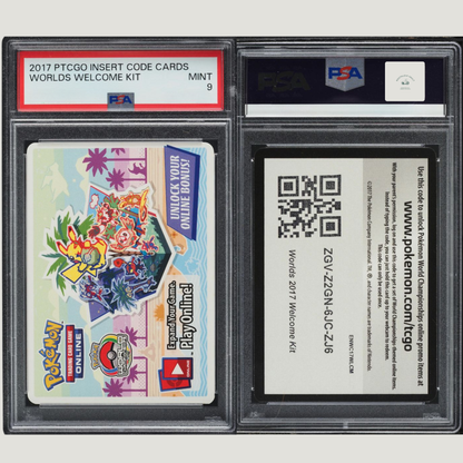 2017 Pokemon TCG Online Insert Code Cards Worlds Welcome Kit PSA 9 MINT