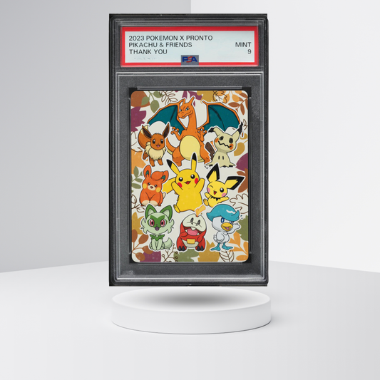 2023 Pokemon X Pronto Thank You Card Pikachu & Friends PSA 9 MINT
