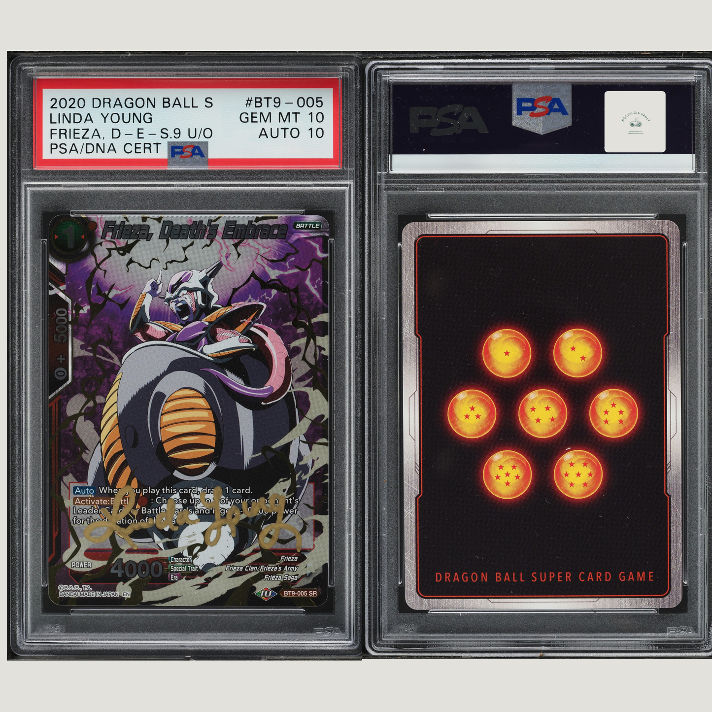 2020 Dragon Ball S Universal Onslaught Frieza Death's Embrace AUTO DNA 10 PSA 10 ( POP 1)