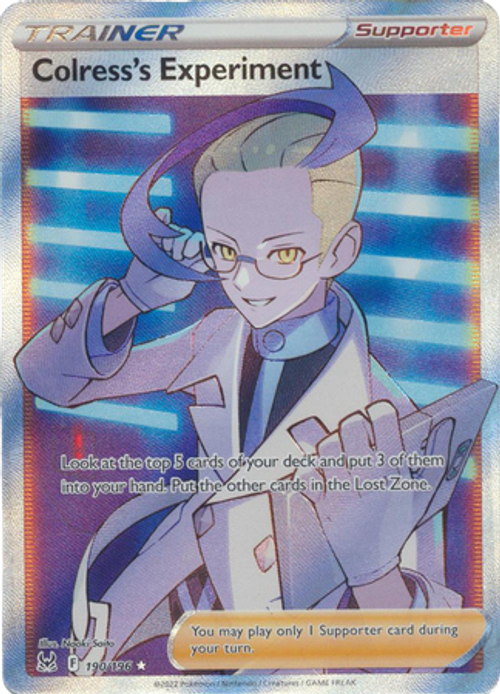 Colress's Experiment - 190/196 - Full Art Ultra Rare