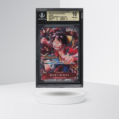 2023 One Piece Standard Battle Treasure Cruise Winner Monkey D. Luffy BGS 10