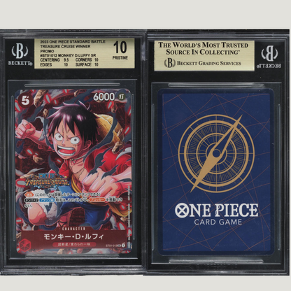 2023 One Piece Standard Battle Treasure Cruise Winner Monkey D. Luffy BGS 10