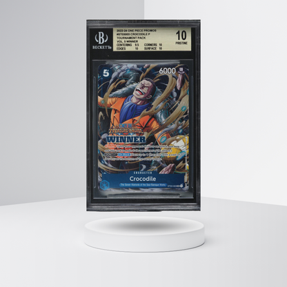2022 One Piece Promo Tournament Pack Vol 5 Winner Crocodile #ST03-003 BGS 10