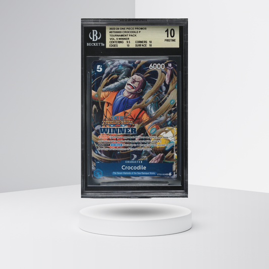 2022 One Piece Promo Tournament Pack Vol 5 Winner Crocodile #ST03-003 BGS 10