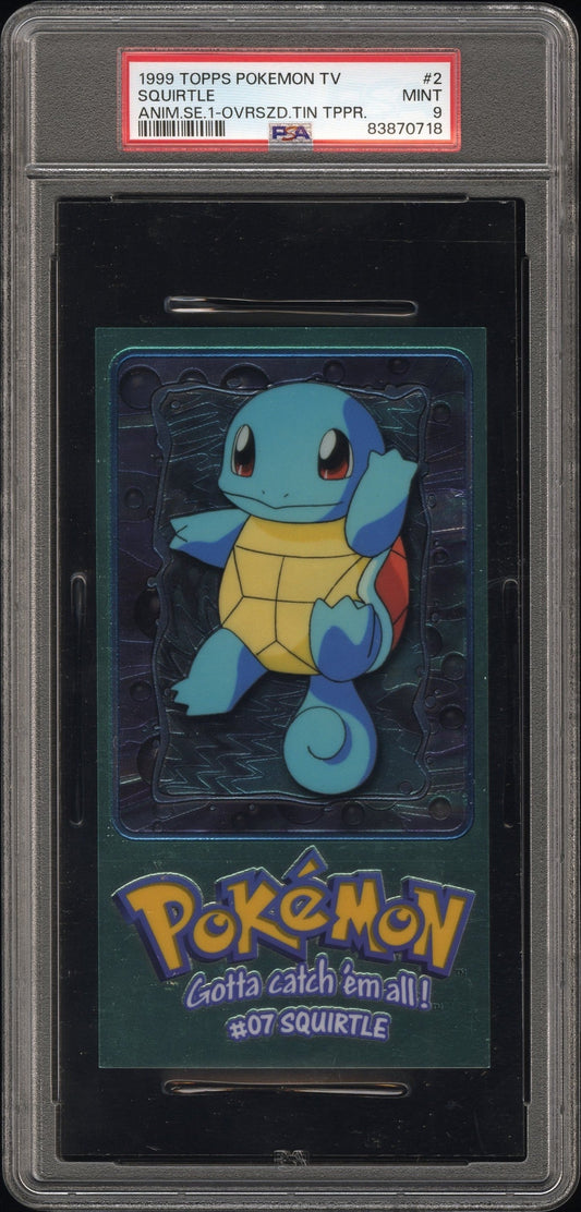 PSA 9 SQUIRTLE ANIM.SE.1-OVRSZD.TIN TPPR.