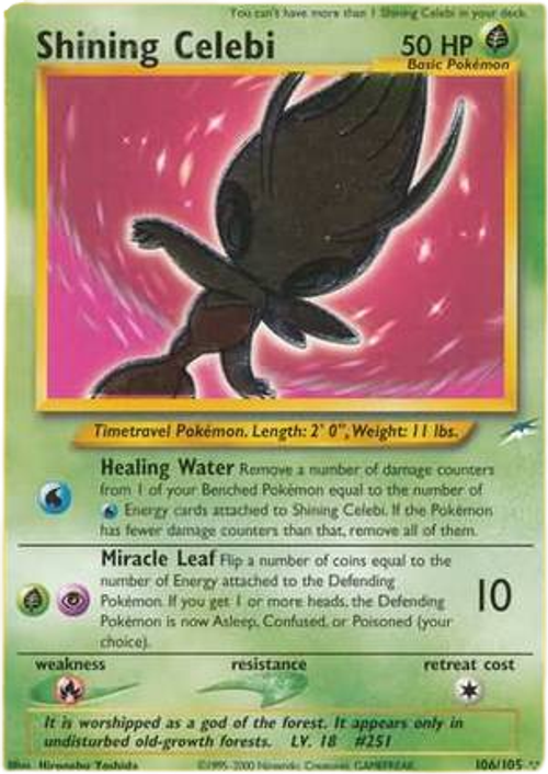 Shining Celebi  (Triple Star)  - 106/105 - Holo Unlimited