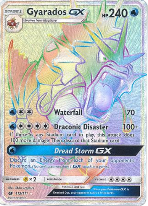 Gyarados GX - 112/111 - Hyper Rare