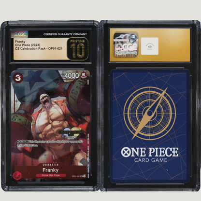 2023 One Piece Championship Celebration Pack Franky #OP01-021 CGC 10 PRISTINE