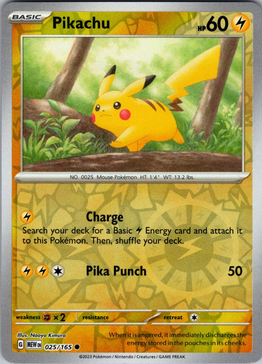 Pikachu 25/165 PROMO 151 French