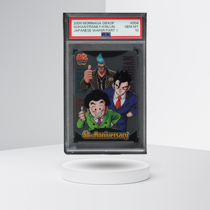 2008 Dragon Ball X One Piece Wafers Japanese Part 1 Gohan Franky Krillin PSA 10