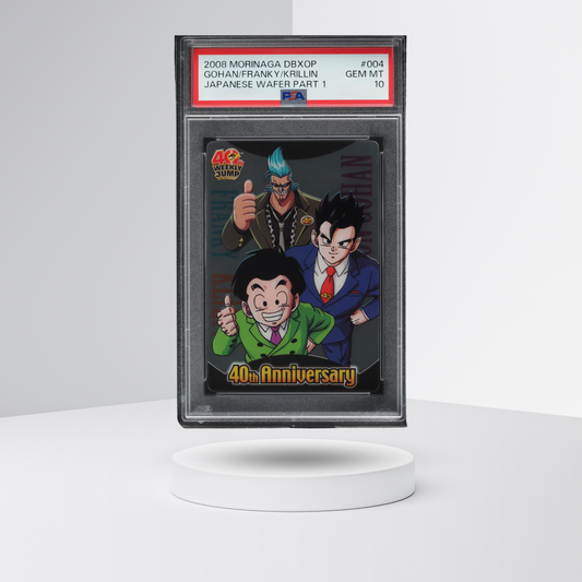 2008 Dragon Ball X One Piece Wafers Japanese Part 1 Gohan Franky Krillin PSA 10