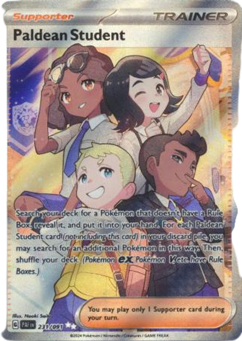 Paldean Student - 231/091 - Illustration Rare