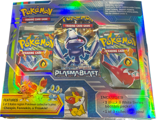 XY Furious Fist x2 Pack & BW Plasma Blast Fennekin Pin Blister