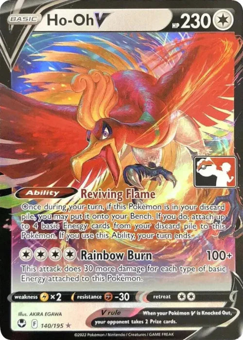 Ho-oh V 140/195 Pokemon Silver Tempest (Prize Pack)