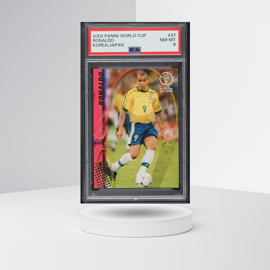 2002 Panini World Cup Korea Japan Ronaldo #37 PSA 8 NM-MT