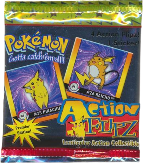 1999 Action Flipz Artbox Lenticular Booster Pack