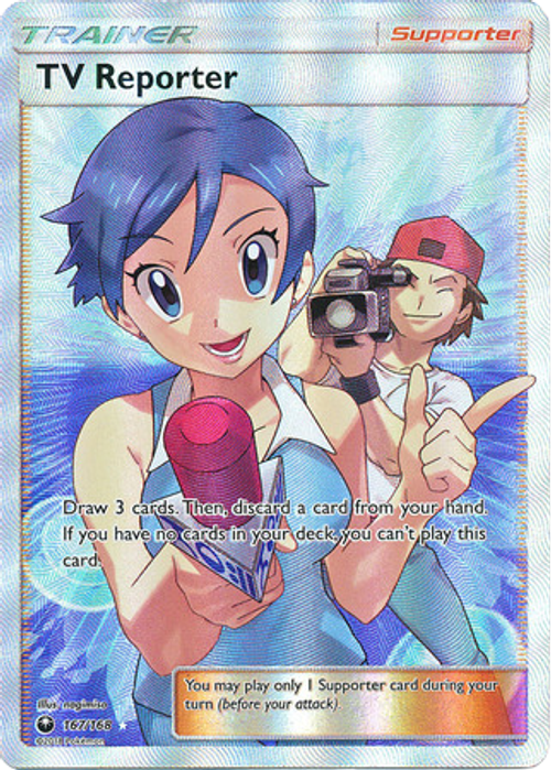 TV Reporter - 167/168 - Full Art Ultra Rare