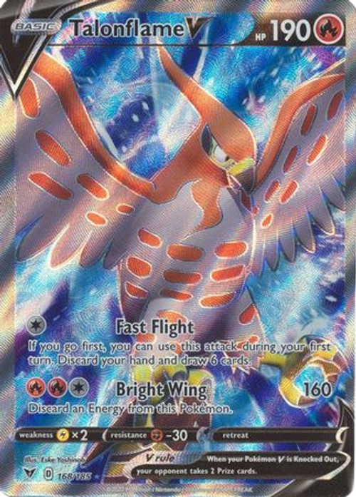 Talonflame V - 168/185 - Full Art Ultra Rare