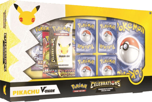 Celebrations Premium Playmat Collection Pikachu V-Union Collection Box