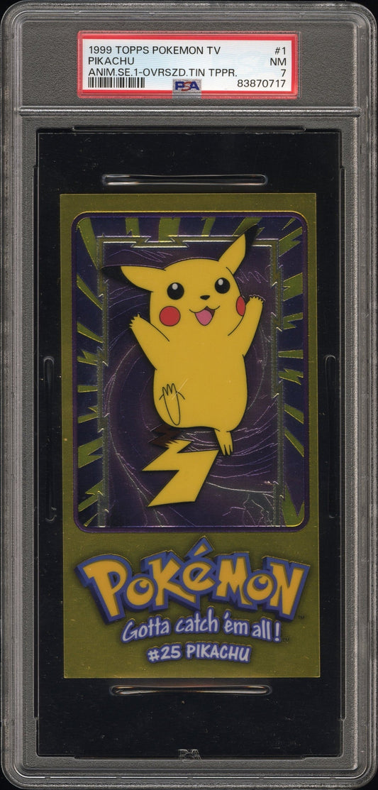 PSA 7 PIKACHU ANIM.SE.1-OVRSZD.TIN TPPR.