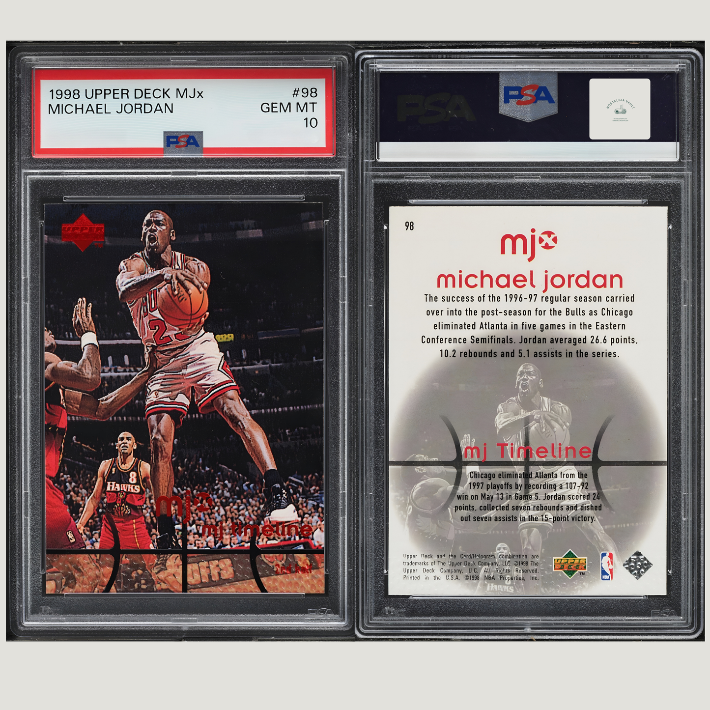 1998 Upper Deck MJx Michael Jordan #98 PSA 10 GEM MINT -  1 of 14
